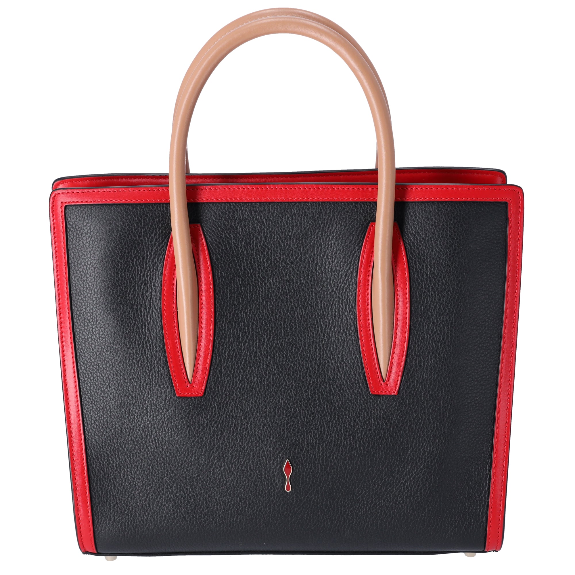 Christian Louboutin Paloma Medium Tote Embroidered Jacquard Leopard