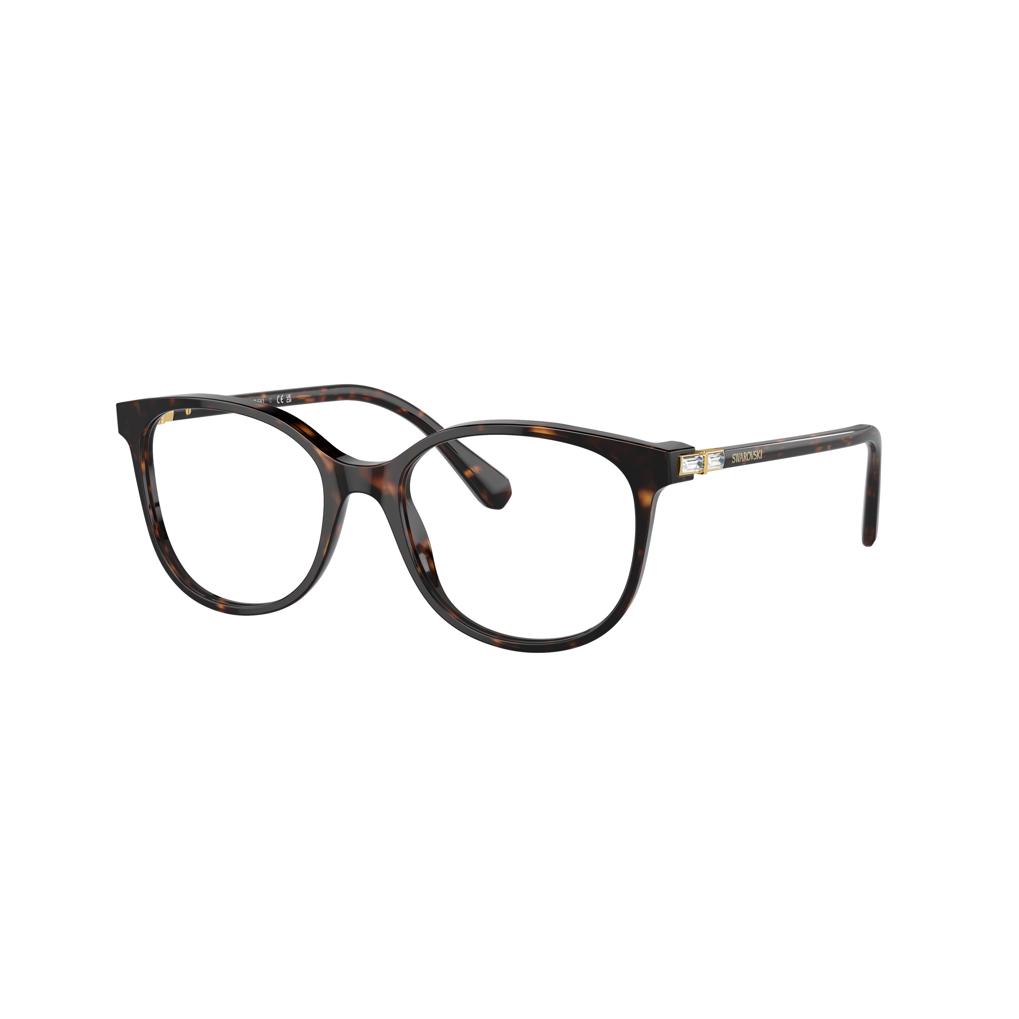 0Sk2002 Rounded Tortoiseshell Acetate Sunglasses with Cat-Eye Detail