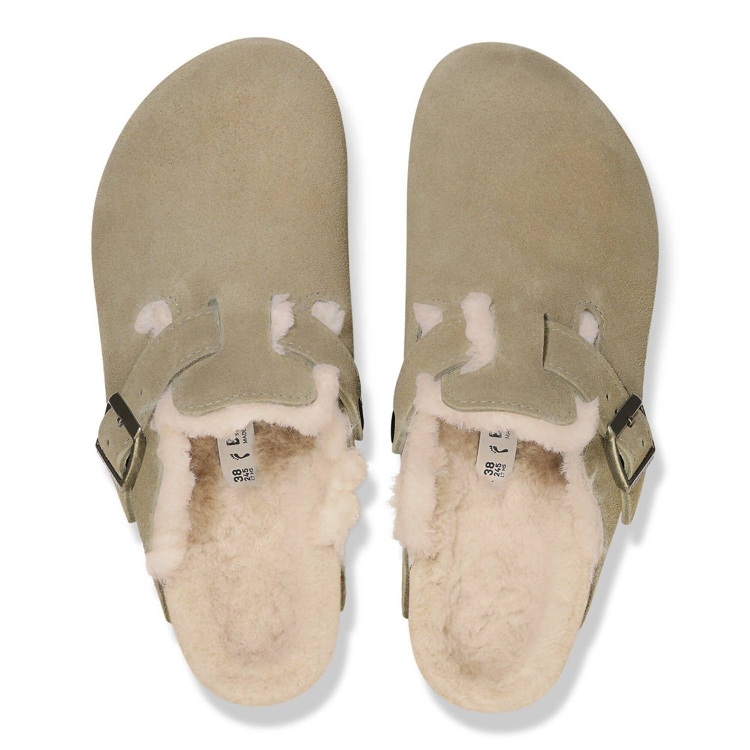 Women's Boston Vl Shearling Clogs In Taupe