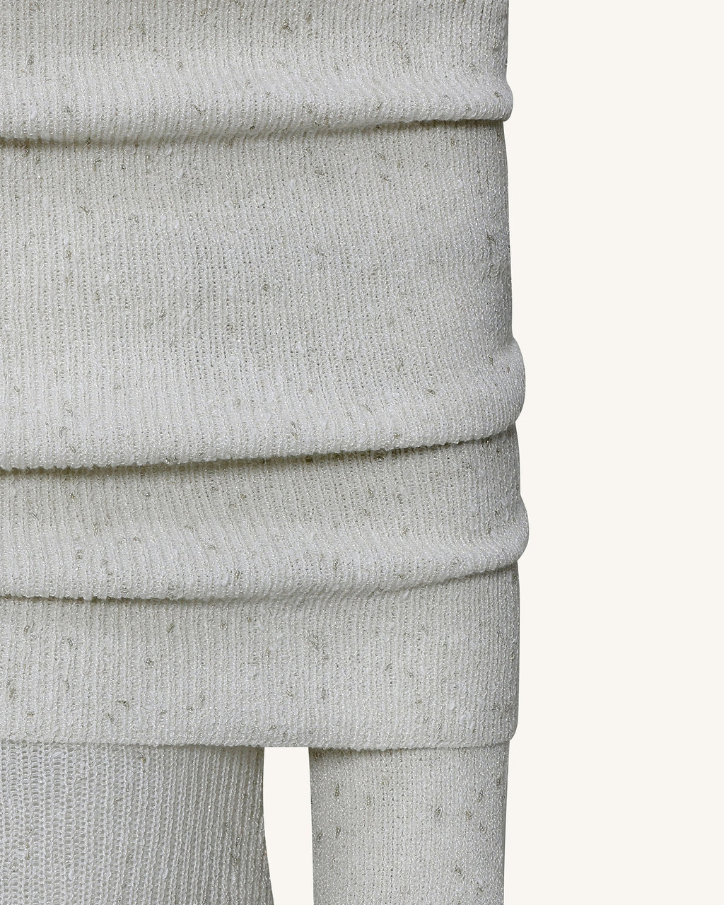 Knit Off-Shoulder Maxi Dress - Cream