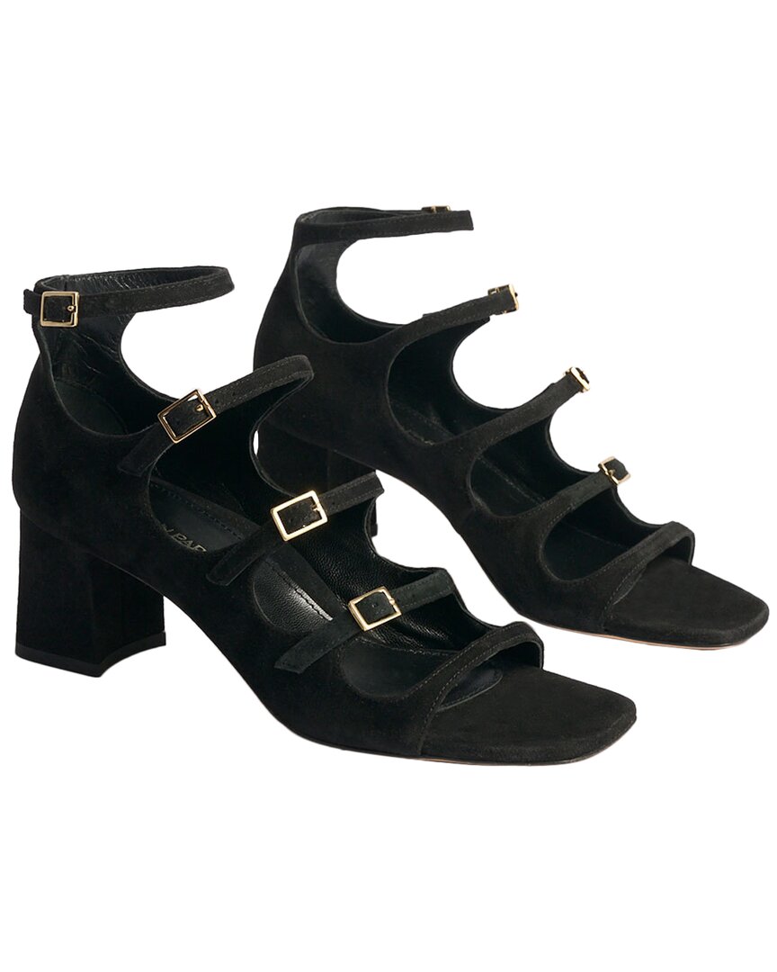 Marion Parke Francine Block Suede Sandal