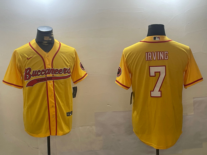 Men's Tampa Bay Buccaneers Bucky Irving #7 Yellow Game jersey