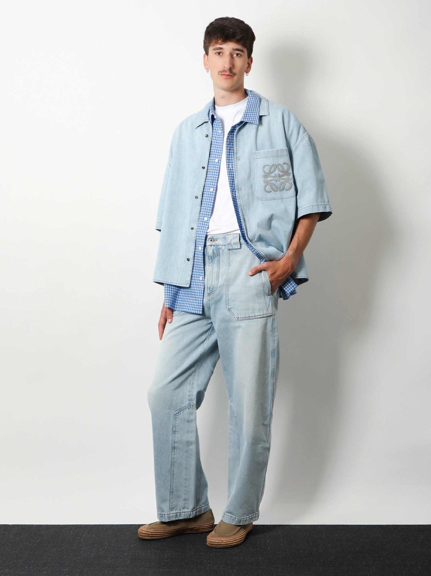 Loewe Men Paula's Ibiza Madras Cotton Shirt