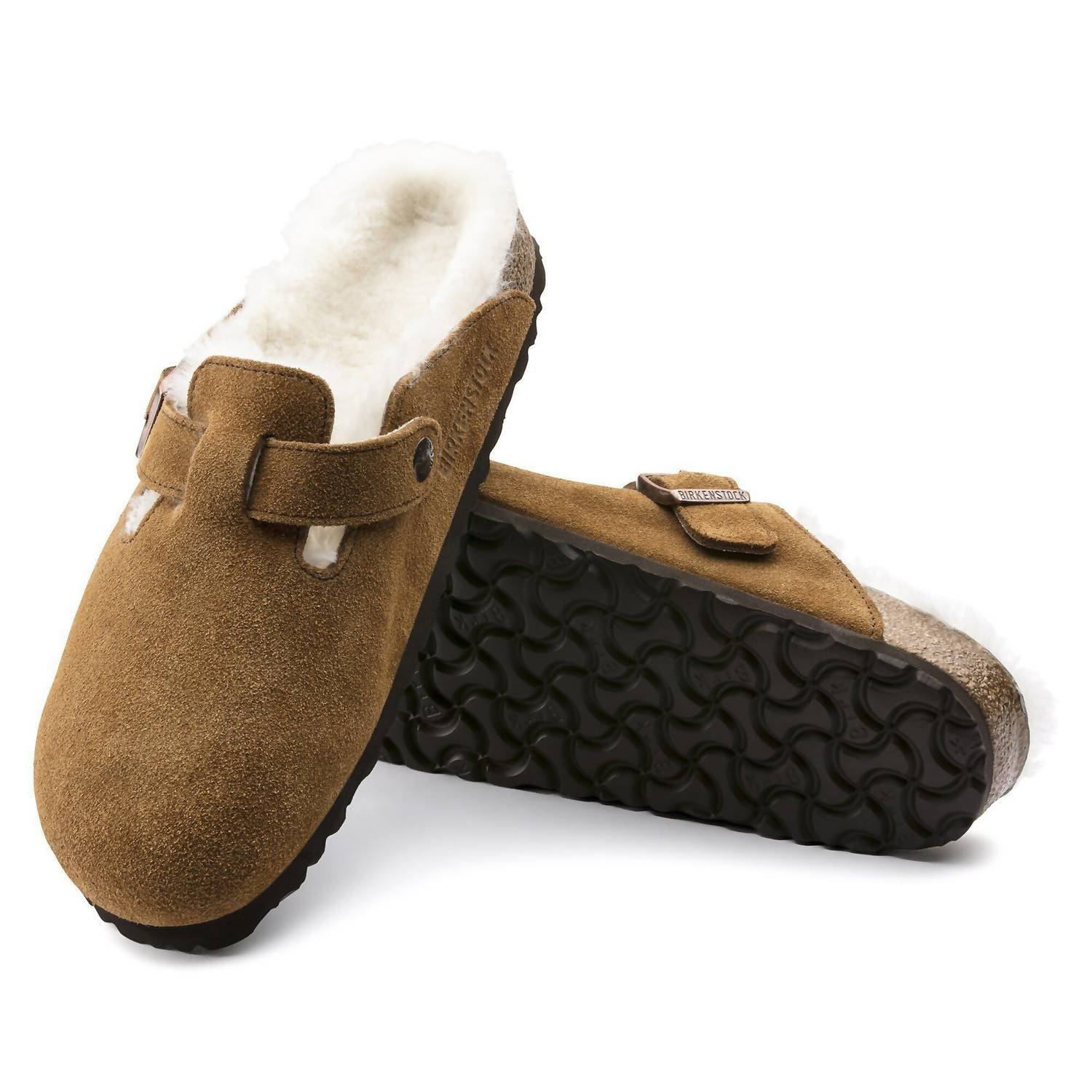 Women's Boston Vl Shearling Clogs In Mink