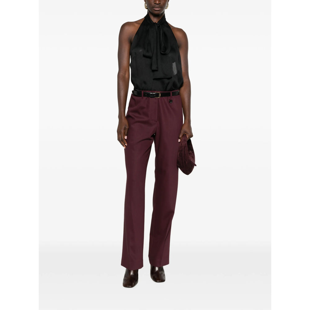 Burberry Red Trousers - Tailored Trousers Women