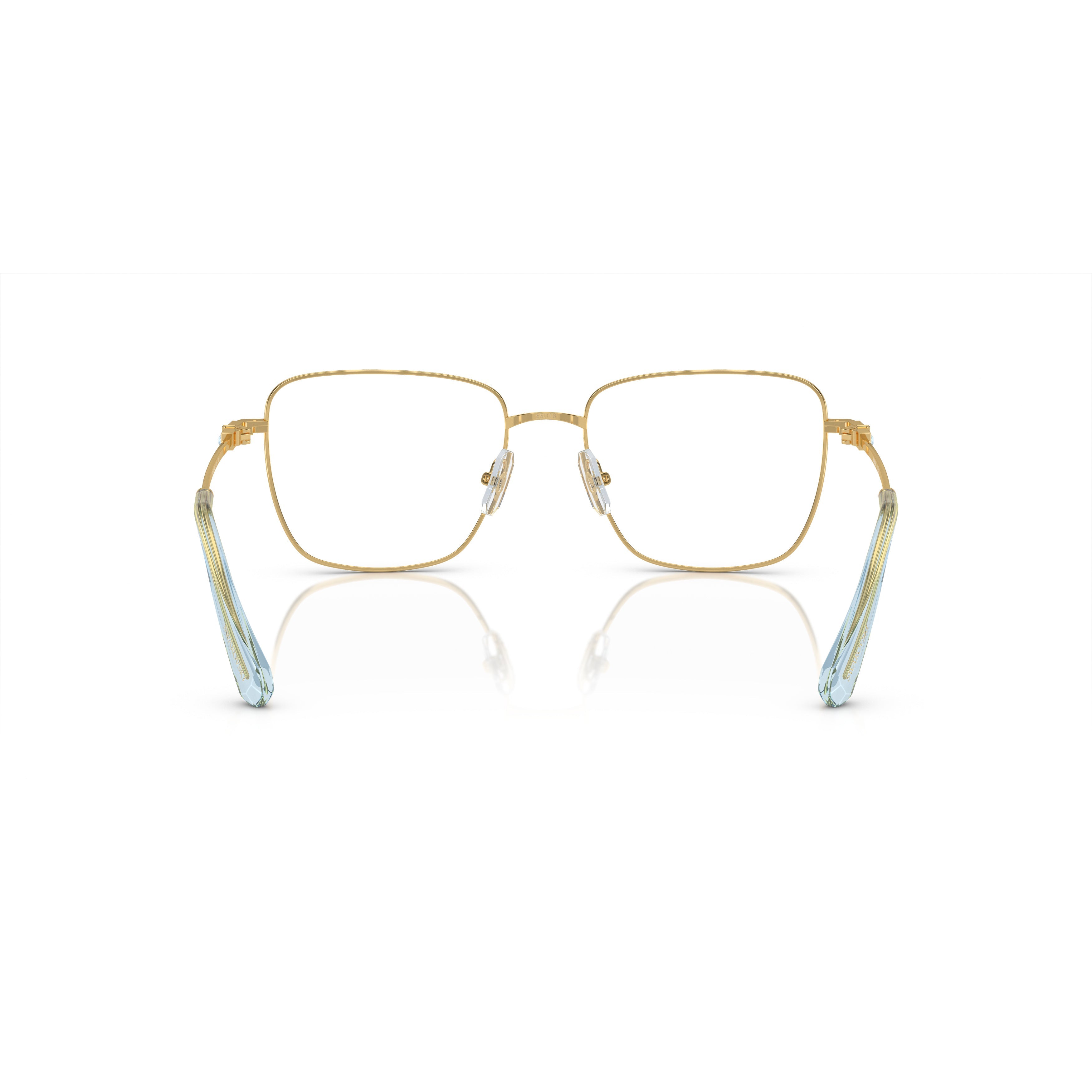 0Sk1003 Delicate Gold Metal Frame Sunglasses with Gradient Temples