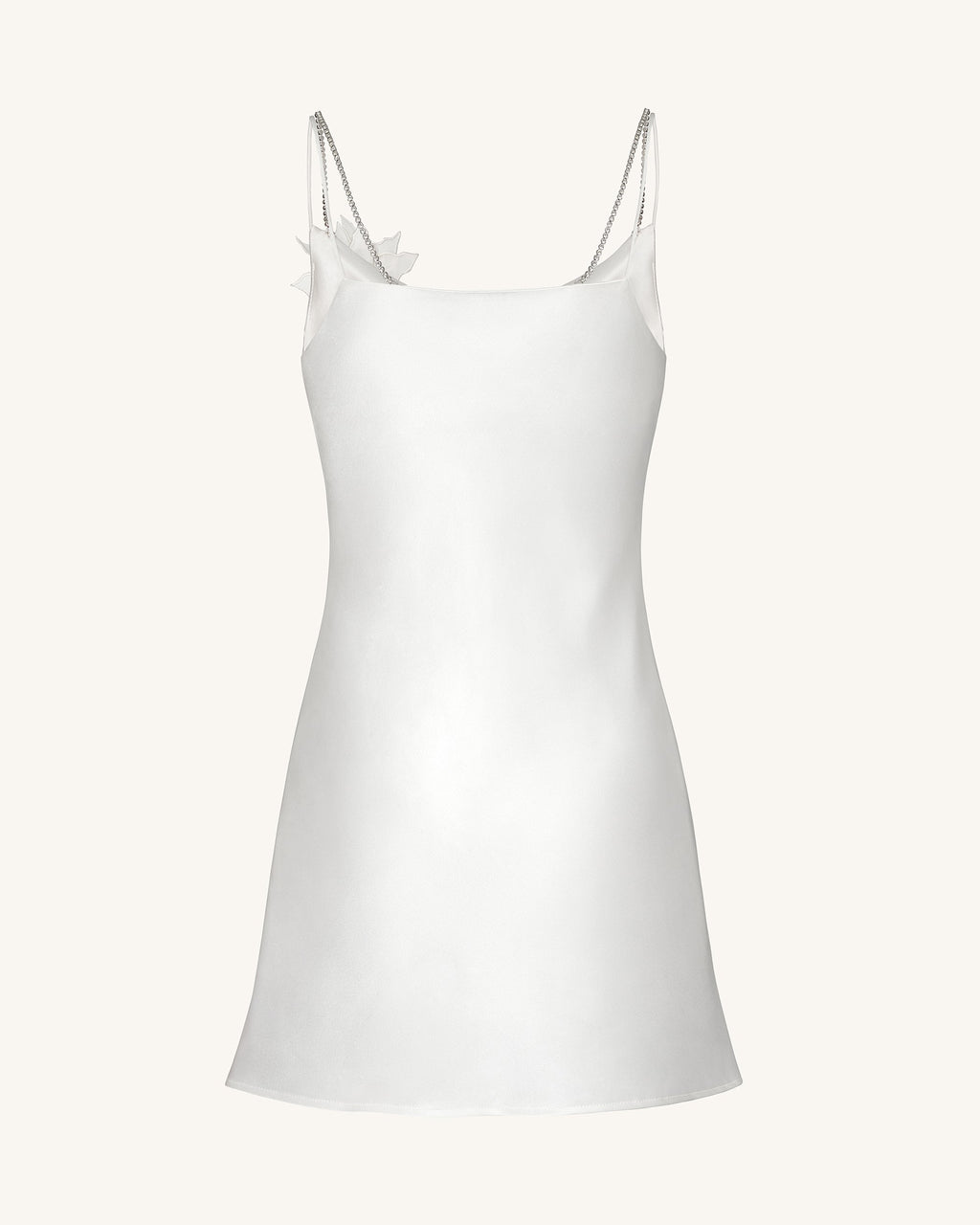 Crystal Flora Slip - White