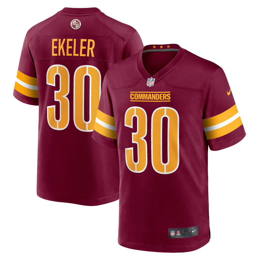 Washington Commanders Austin Ekeler Burgundy Game Jersey
