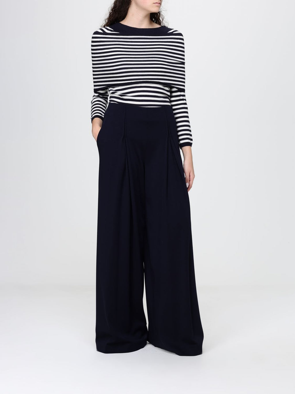 Max Mara Pants Woman Navy