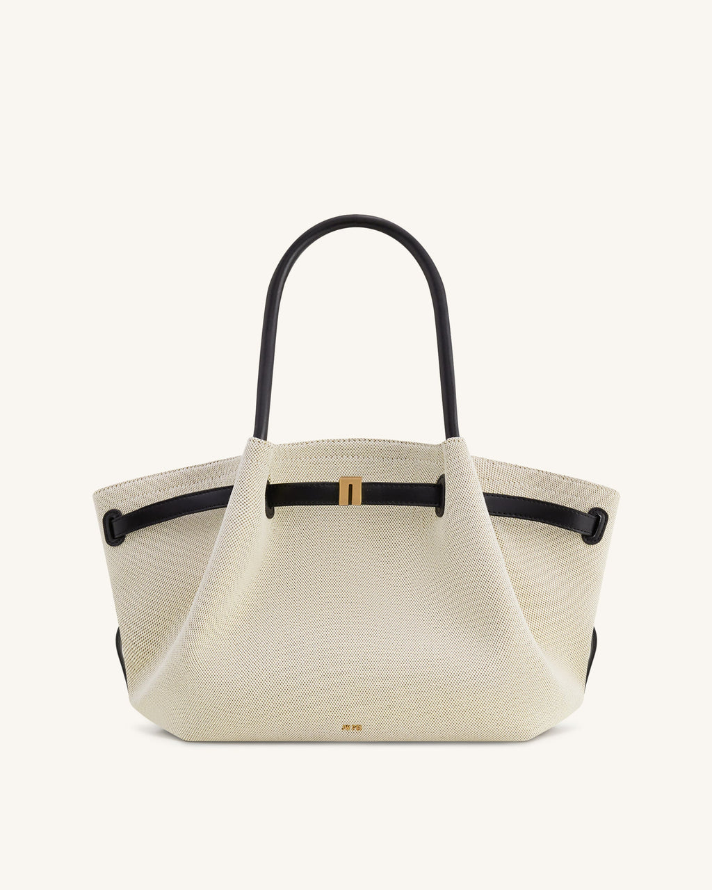 Hana Medium Tote Bag - Black Canvas