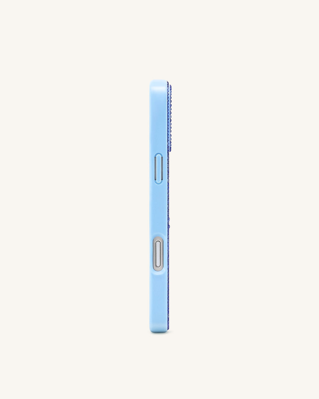 Holiday Wreath Bling Phone Case - Light Blue