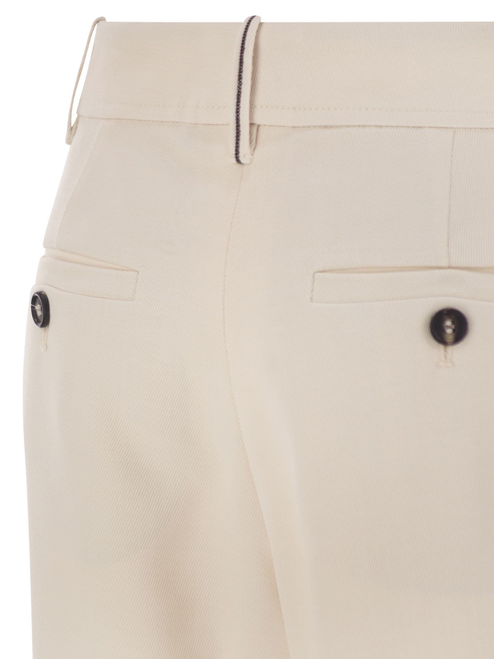 Brunello Cucinelli Women Stretch Viscose-Wool Twill Equestrian Trousers With Jewellery