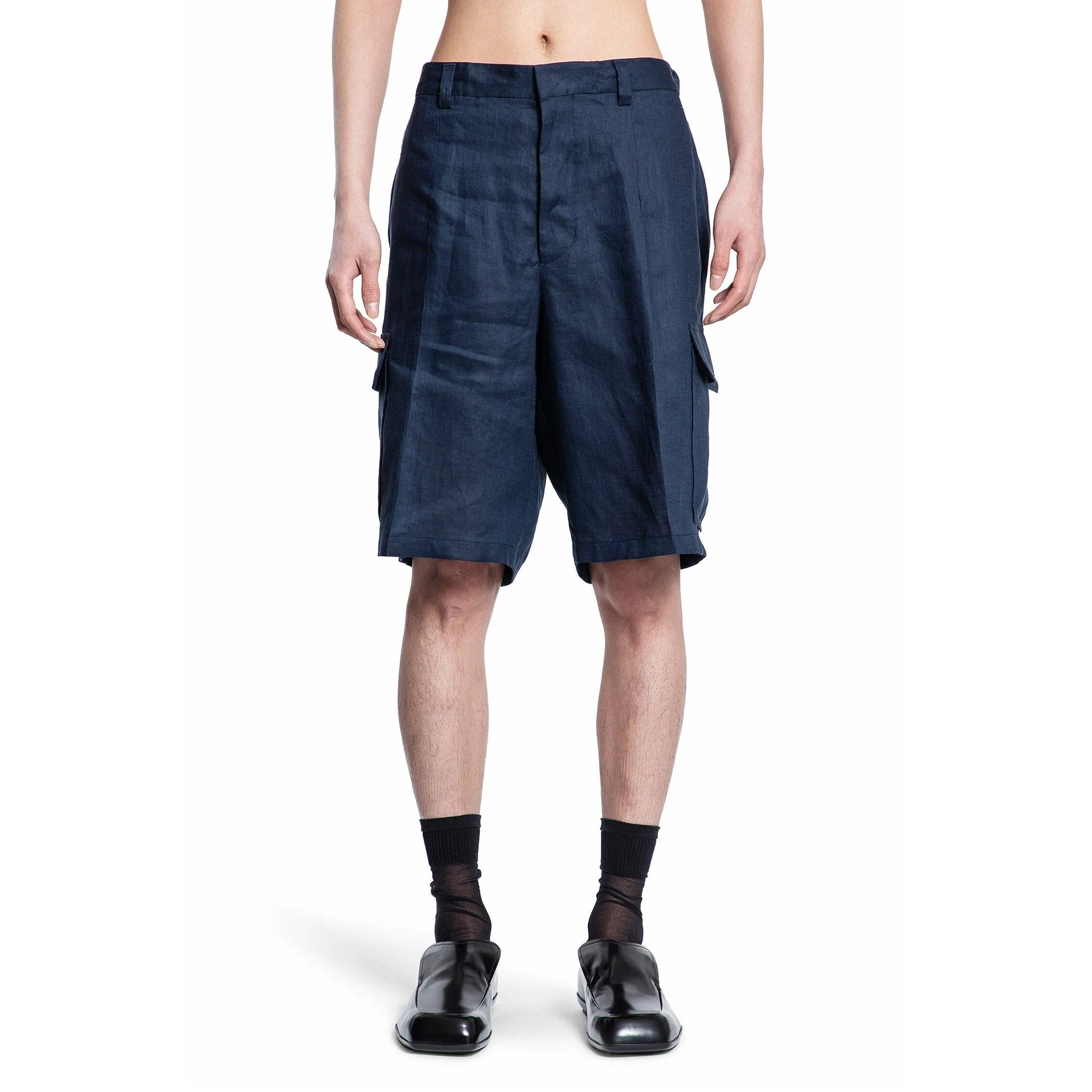 Prada Linen Bermuda Men