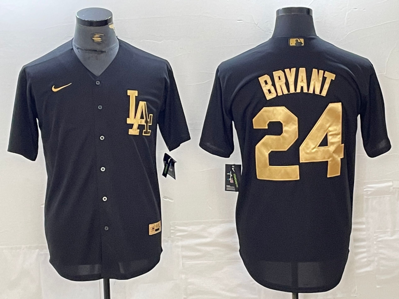 Men's Los Angeles Dodgers Kobe Bryant #24 Black Limited Player jersey