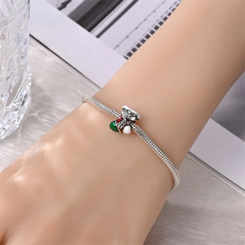 Festive Christmas Stocking Charm