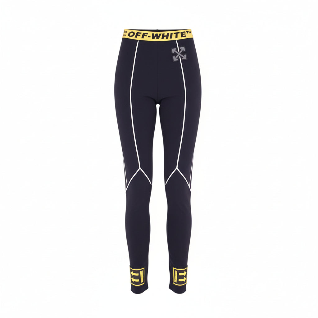 OFF-WHITE LOGO STRETCH LEGGINGS - SIZE XS