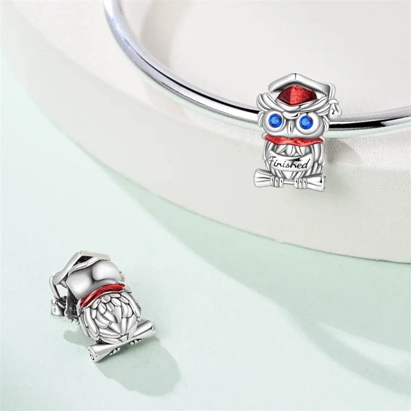 Graduation Owl Wisdom Charm