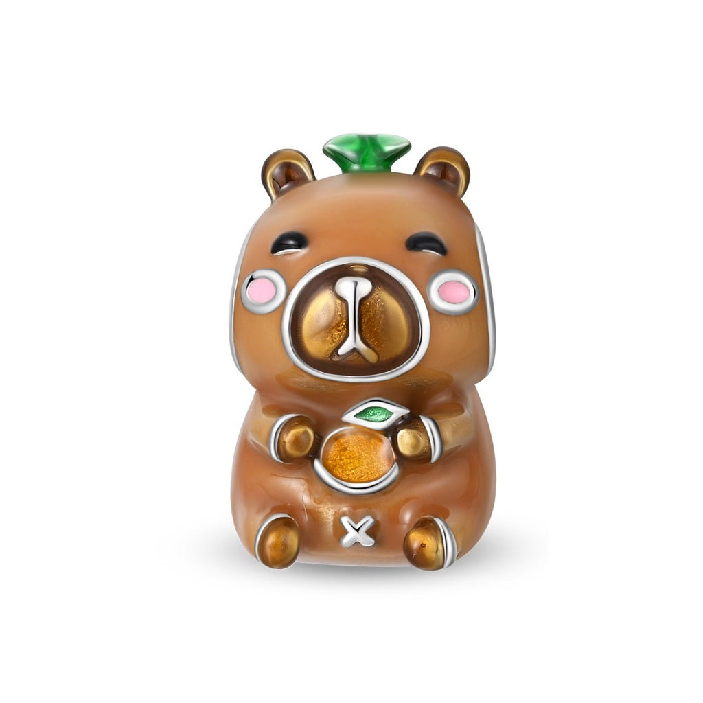 Lucky Capybara with Tangerine Charm