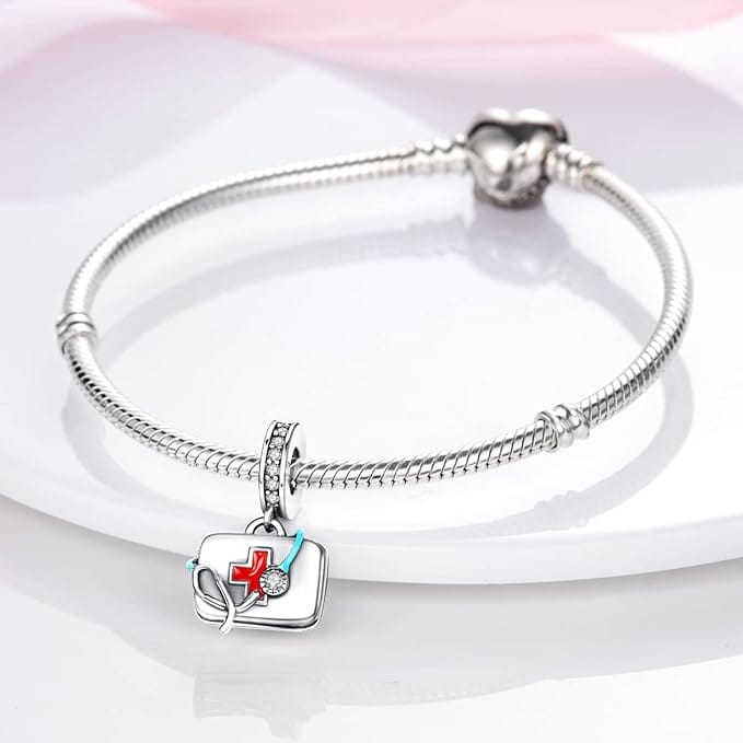 Medical First Aid Kit Dangle Charm