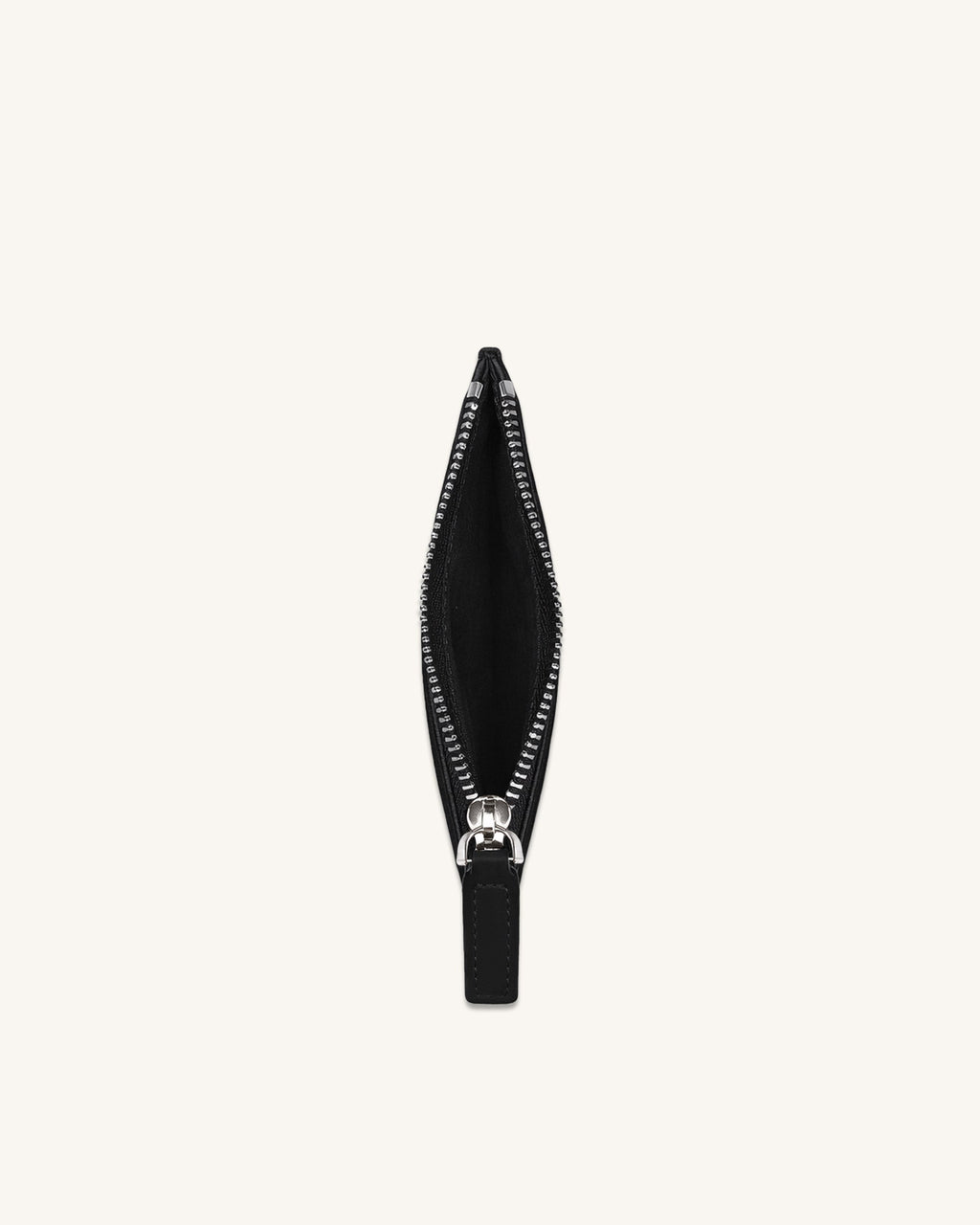 Seren Zipped Card Case - Black